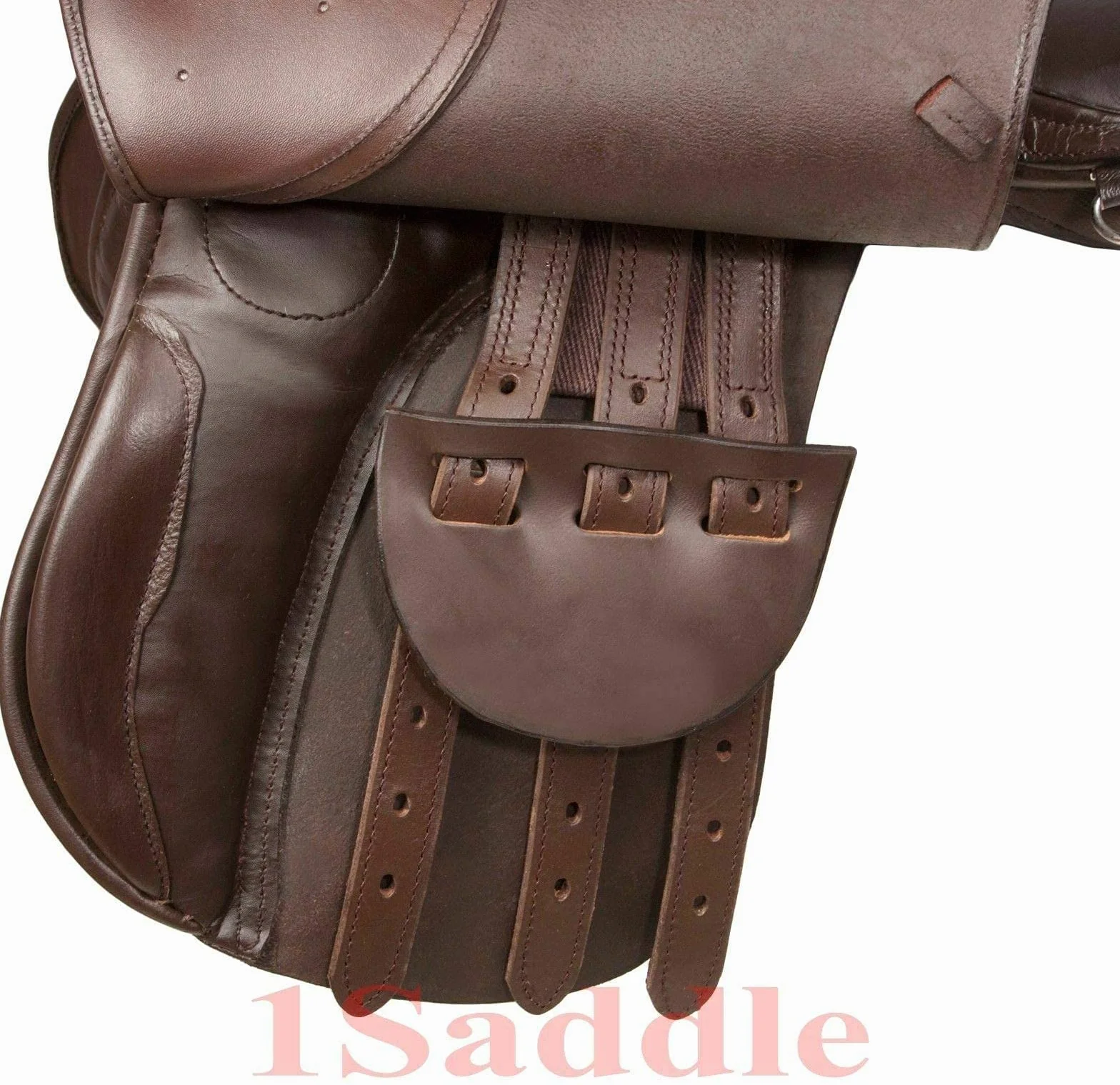 EU English Saddle - Tachuelas de piel para montar (asiento de 12 a 18 pulgadas)