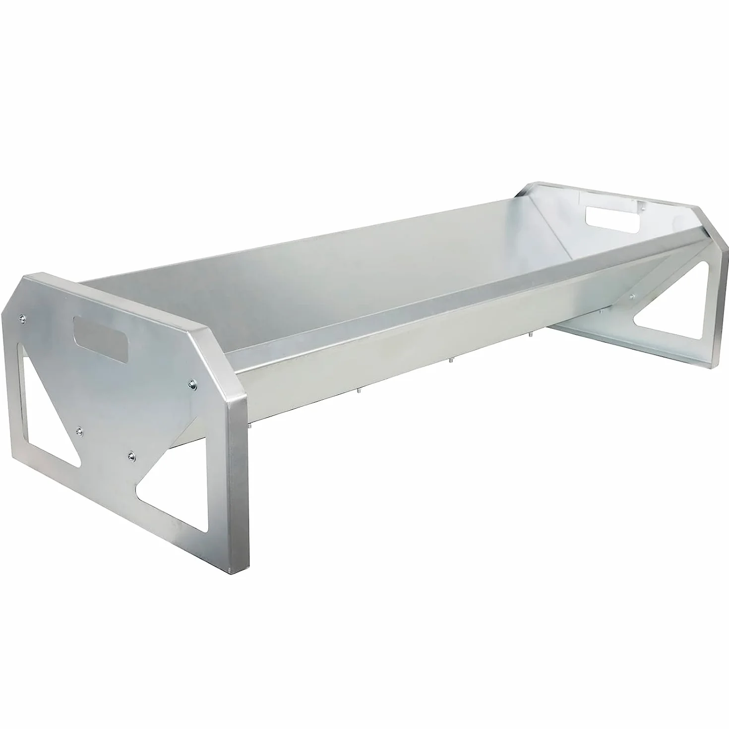 Comedero portátil de Acero galvanizado de 114,3 cm de Largo, Resistente, de Gran Capacidad, fácil de Limpiar, para terneros, ovejas, Caballos, Alpacas y Cabras