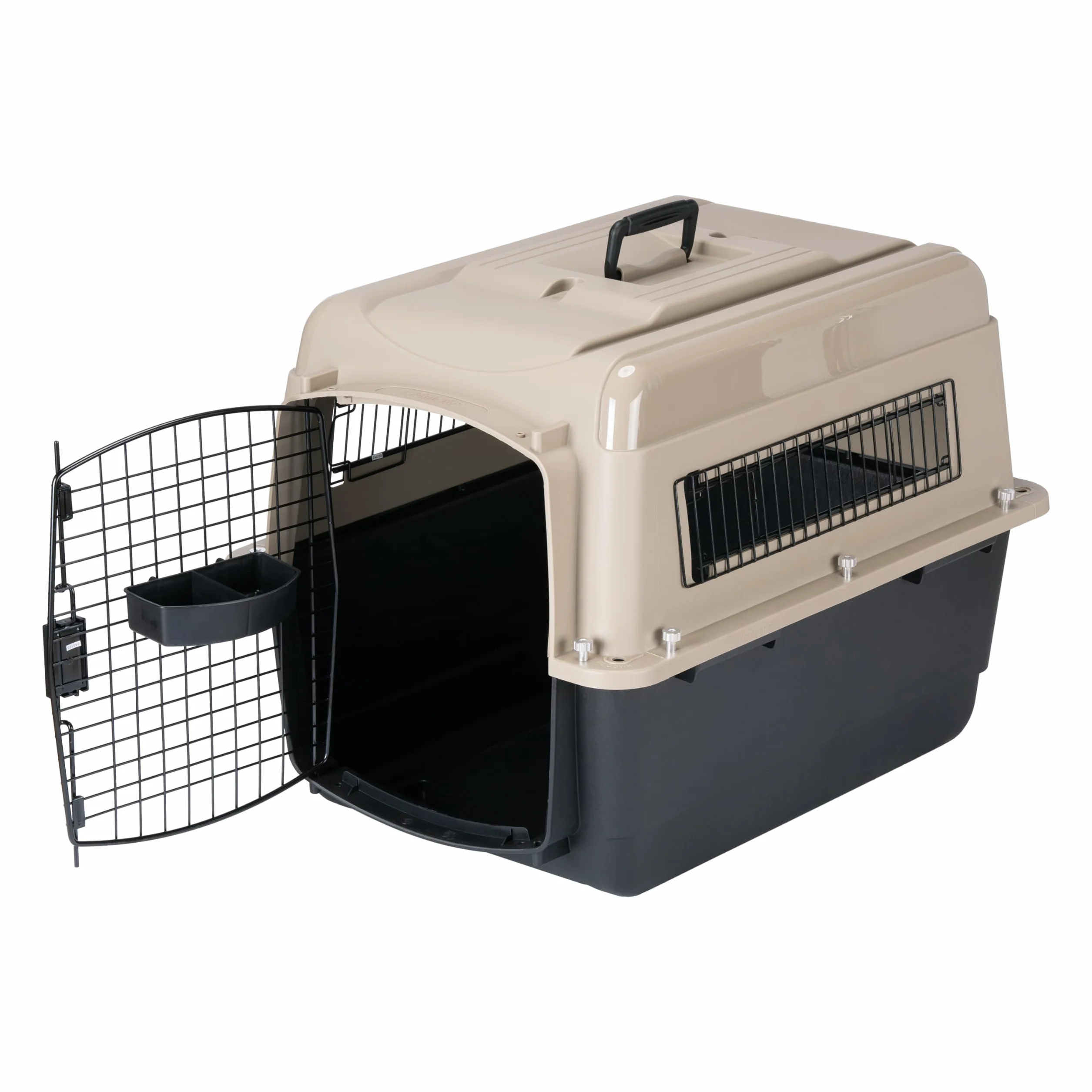 Petmate - Vari Kennel - Transportín para Mascotas - Transportín Robusto - Transportín ventilado - Fácil de Montar - Tamaño Mediano - Dimensiones Interiores 61 x 45,5 x 7,5 cm