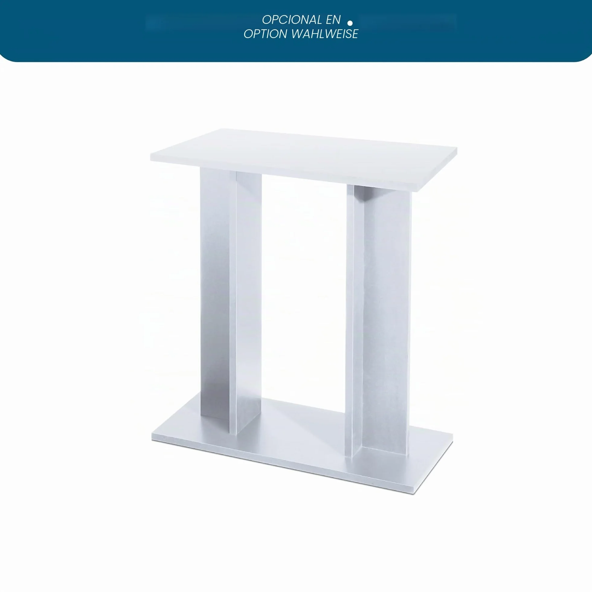 Ciano, Acuario 60 Blanco, para Peces, Equipado con Filtro, consumibles, LED y calefacción, 58L, Embalaje Reforzado para envío Web