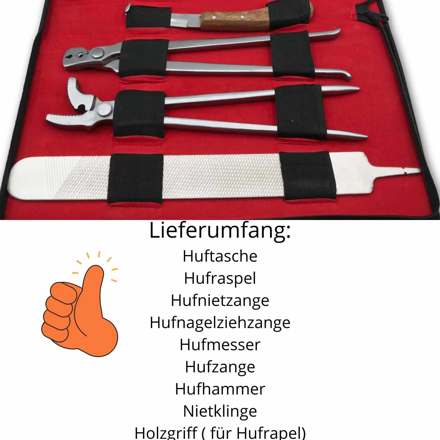 AMKA Herrajes para herraduras de herraduras, 9 piezas, set de herramientas para el cuidado de herraduras