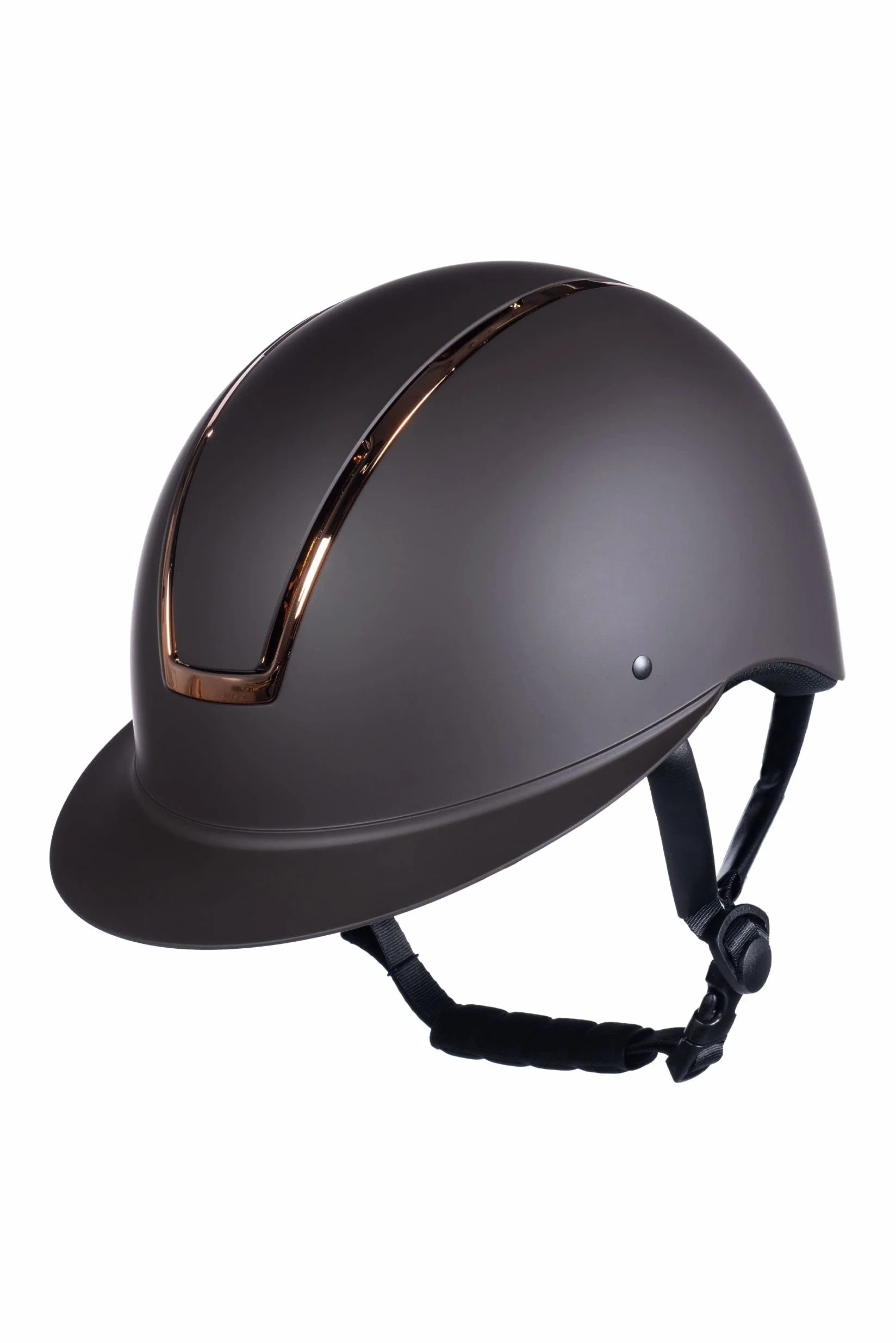 HKM Lady Shield Casco de Montar para Mujer Marrón/Rosa-Oro 55-57 cm