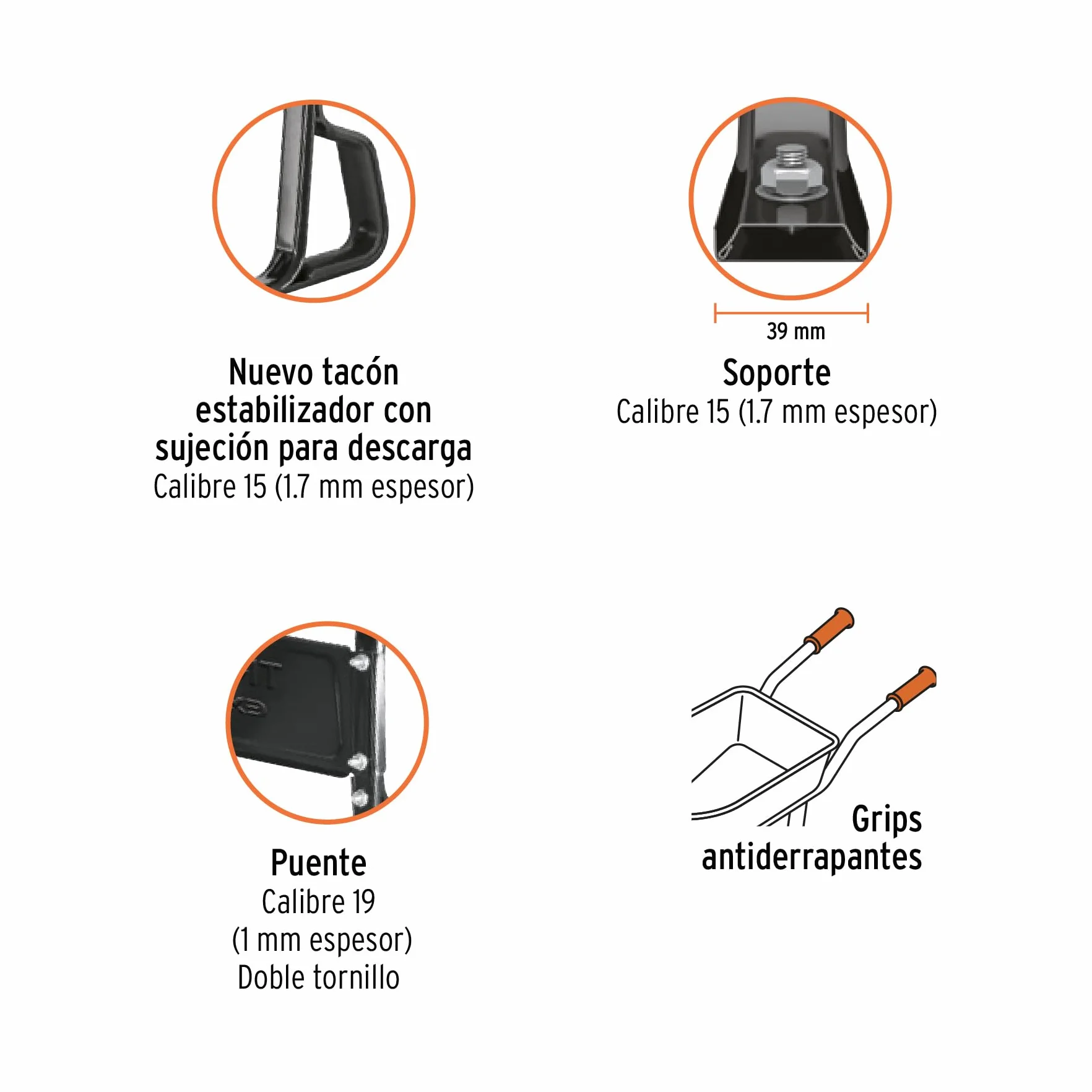 CARRETILLA 70L, ANGOSTA, LLANTA IMPINCHA