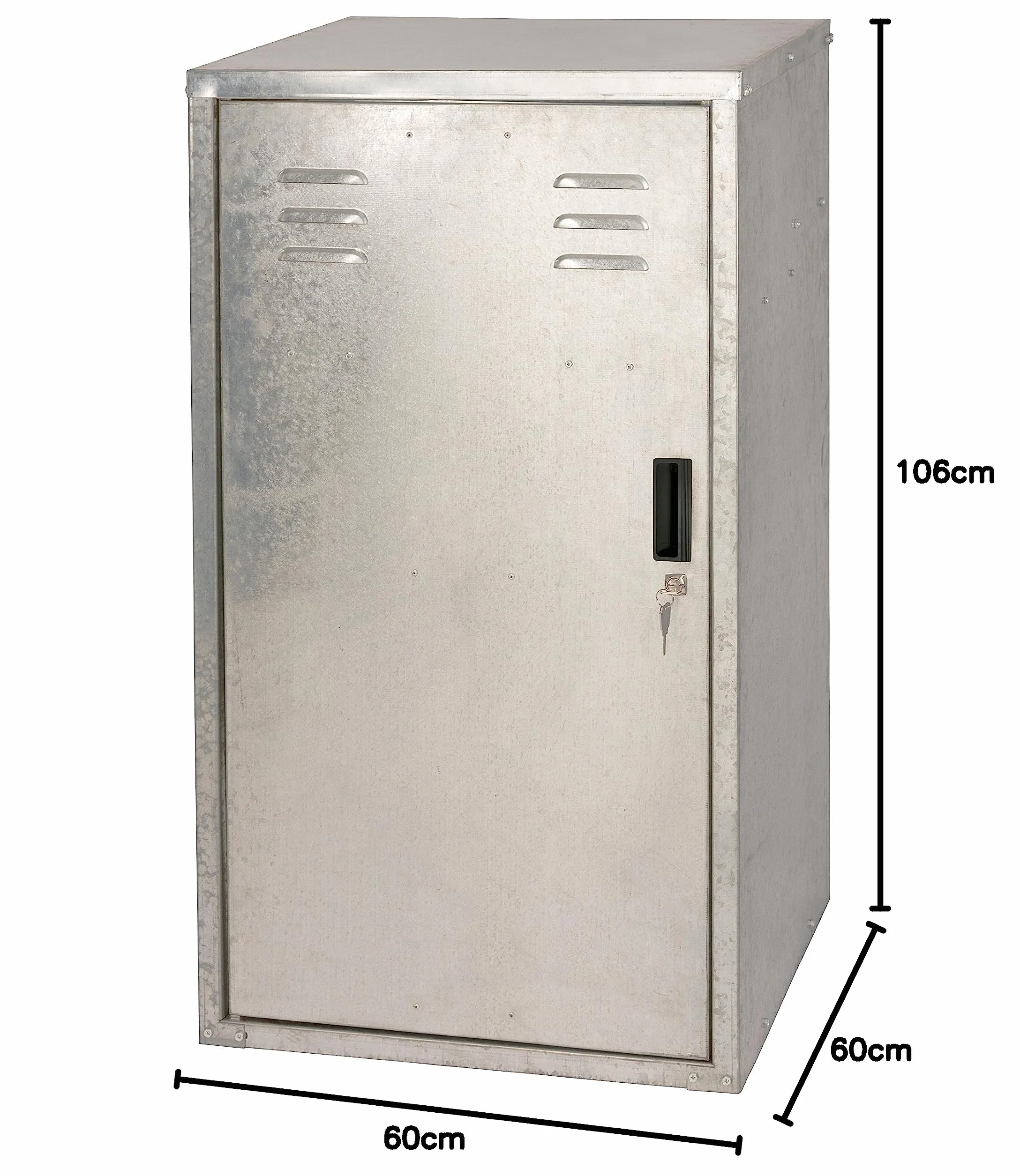 Kerbl Armario para sillas de Montar 60x60x106cm Chapa de Acero con Cerradura