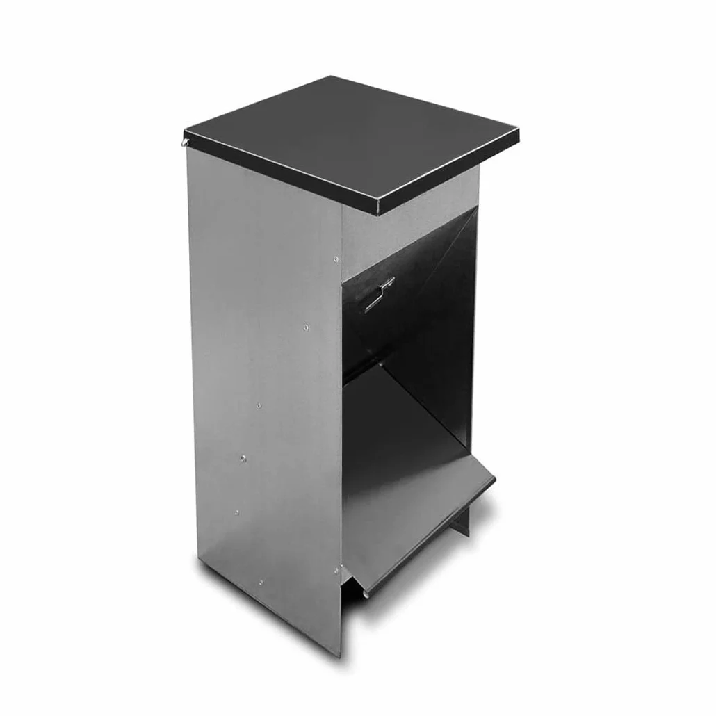 Comedero para Perros (Capacidad 67L / 48,2kg Aprox.) - Tolva para Perros Galvanizada Premium - Tolva Antipájaros y Anti roedores - Incluye expendedor de bolsitas